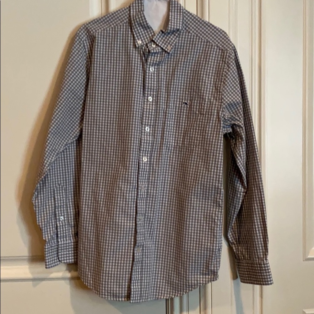 Vineyard vines plaid button down